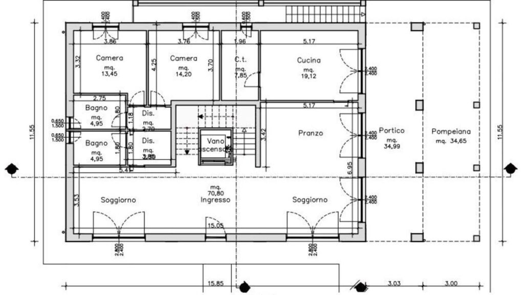 Villa su progetto a poca distanza dal centro di Forte dei Marmi