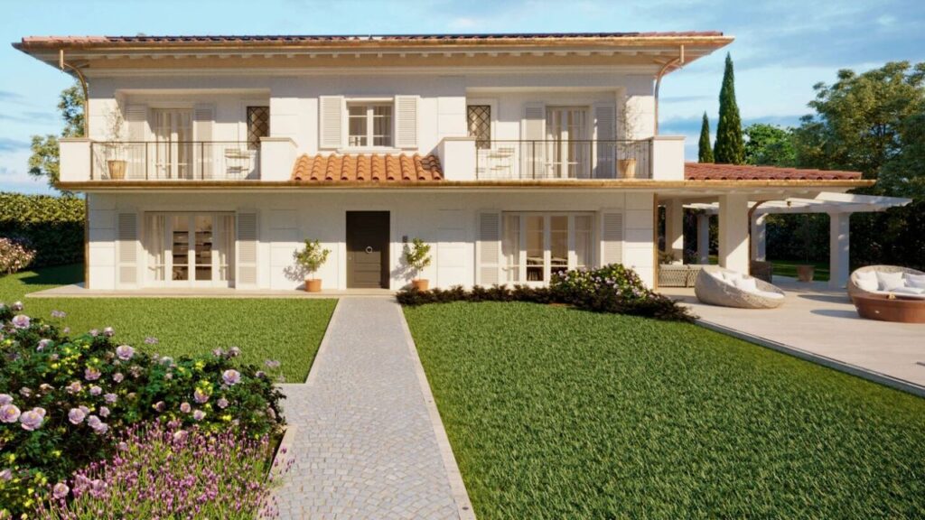 Villa su progetto a poca distanza dal centro di Forte dei Marmi