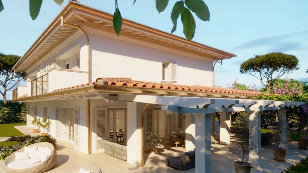Villa su progetto a poca distanza dal centro di Forte dei Marmi