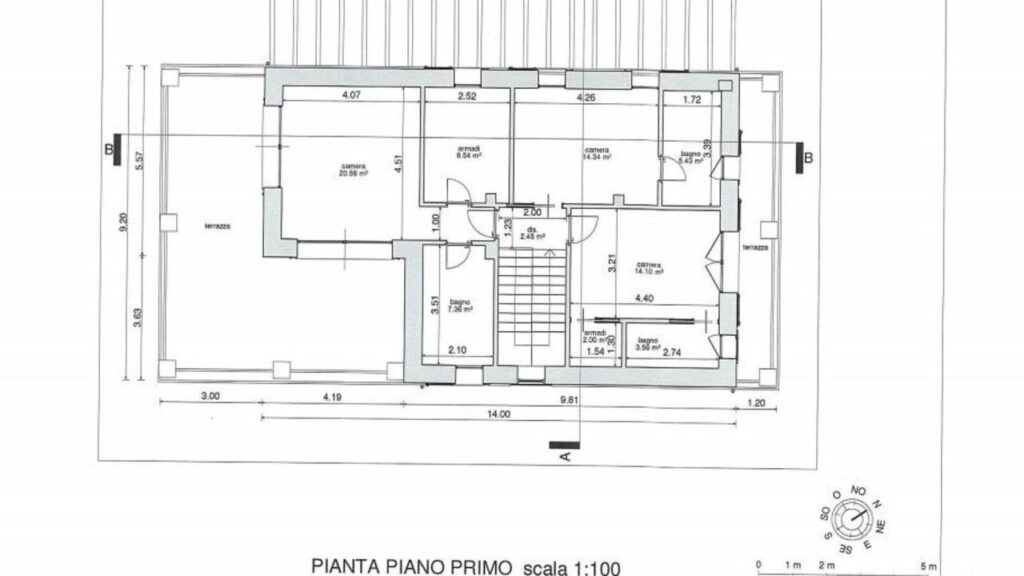 Elegant villa with swimming pool under construction