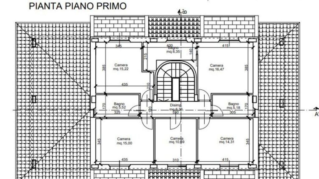 Villa con piscina su progetto