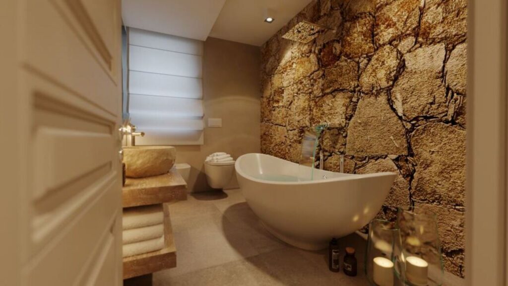 Villa con piscina su progetto