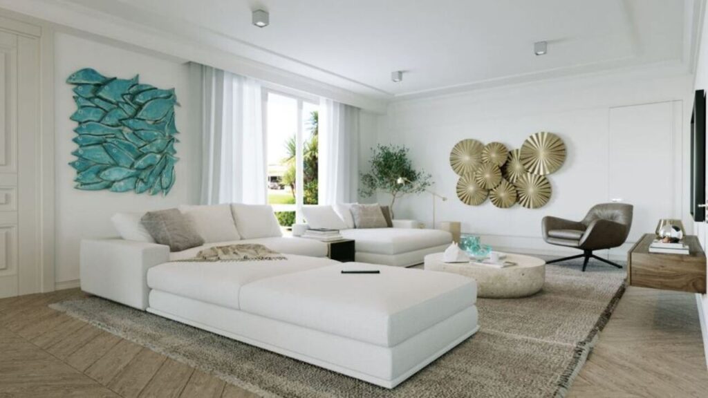 Villa con piscina su progetto
