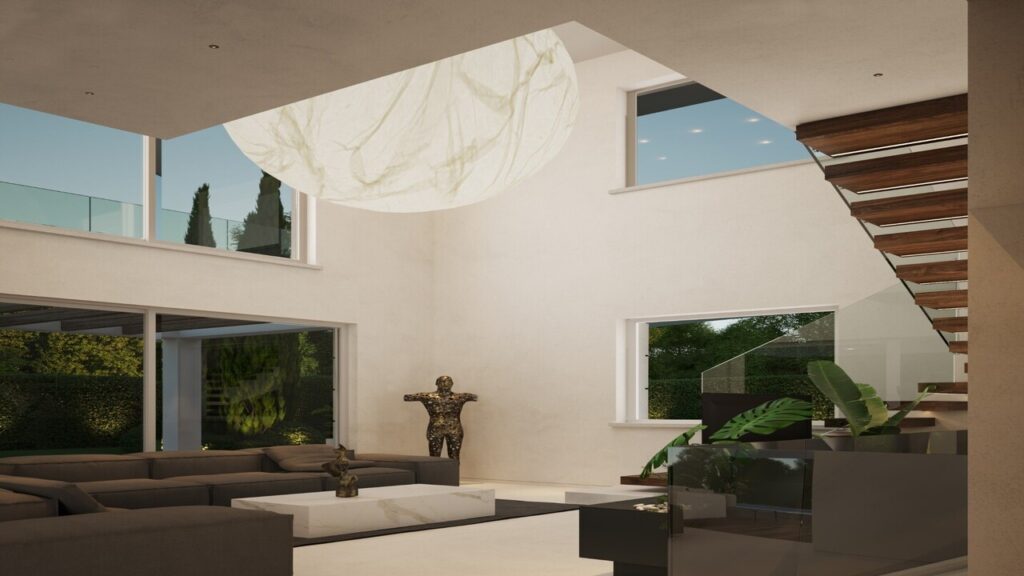 Design villa built with quality materials