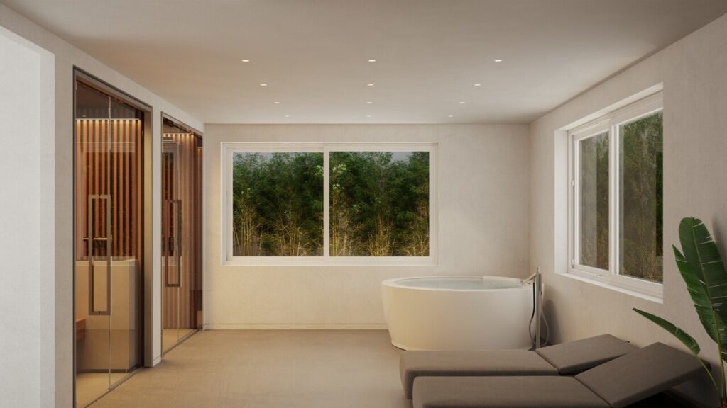 Design villa built with quality materials