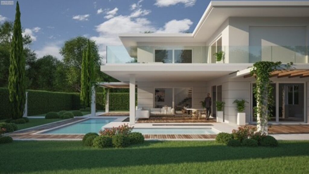 Design villa built with quality materials