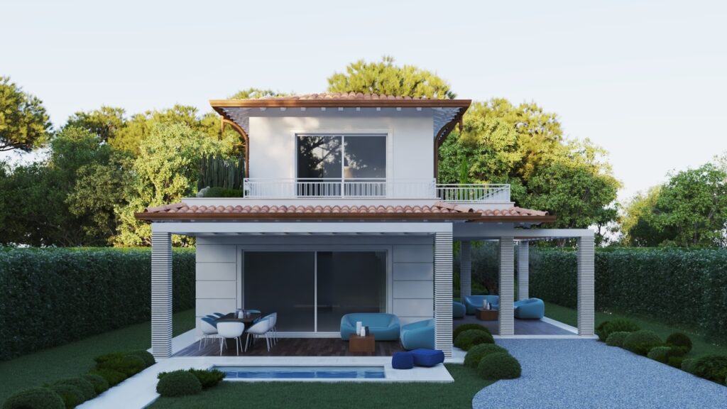 Villa in costruzione a poca distanza dal centro di Forte dei Marmi